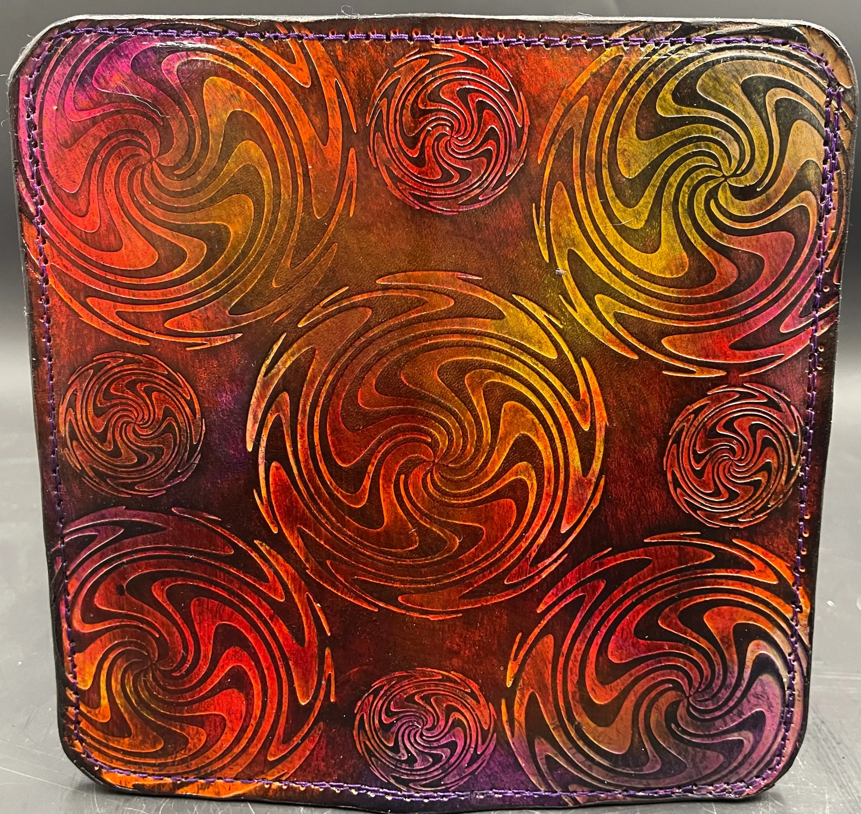 Stamped Leather Bifold Clutch - Wig Wag