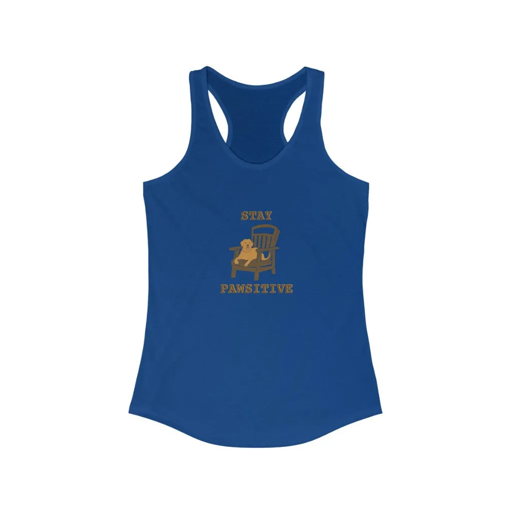 Stay Pawsitive - Racerback Tank