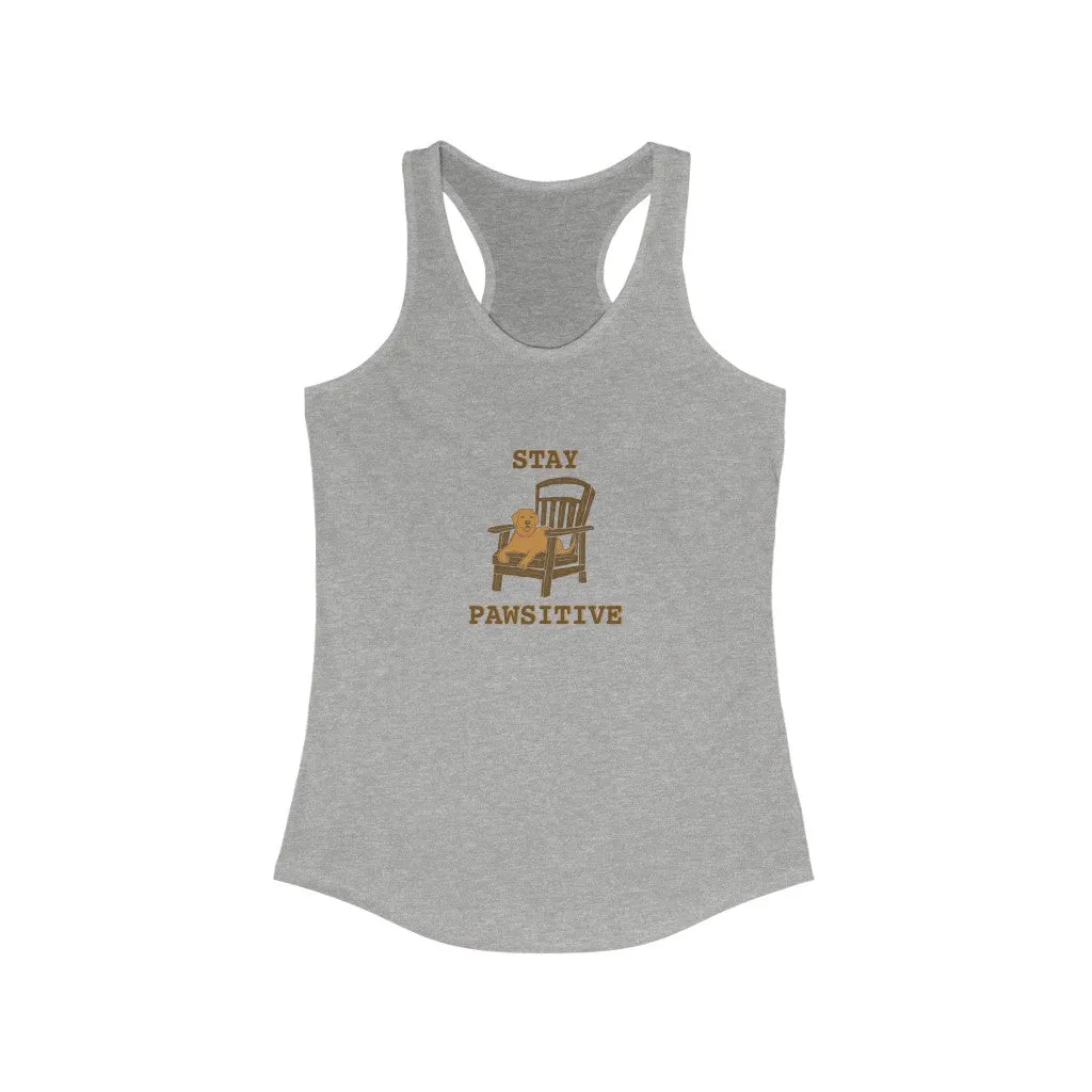 Stay Pawsitive - Racerback Tank