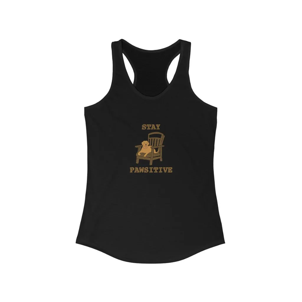 Stay Pawsitive - Racerback Tank