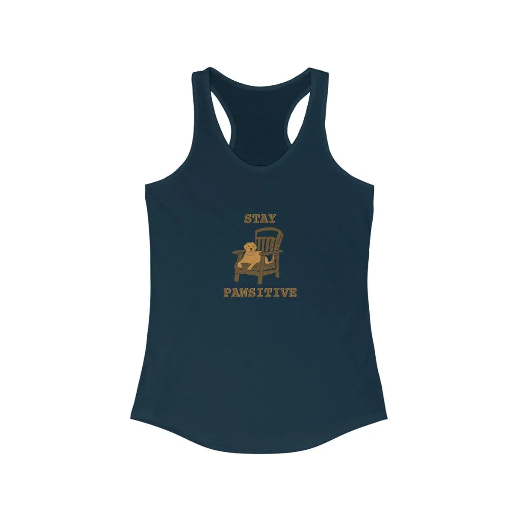 Stay Pawsitive - Racerback Tank