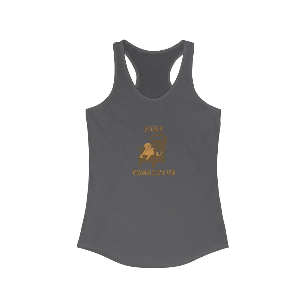 Stay Pawsitive - Racerback Tank