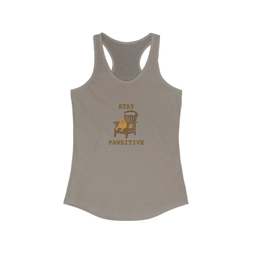 Stay Pawsitive - Racerback Tank