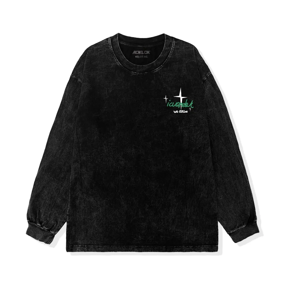 Street Angel Graphic Washed Sweatshirt