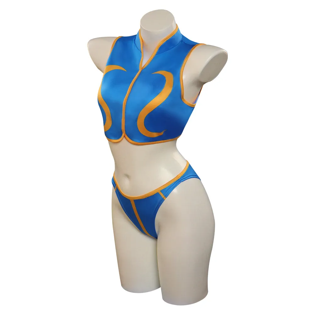 Street Fighter 5 Chun-Li Swimsuit Cosplay Costume Halloween Carnival Party Suit