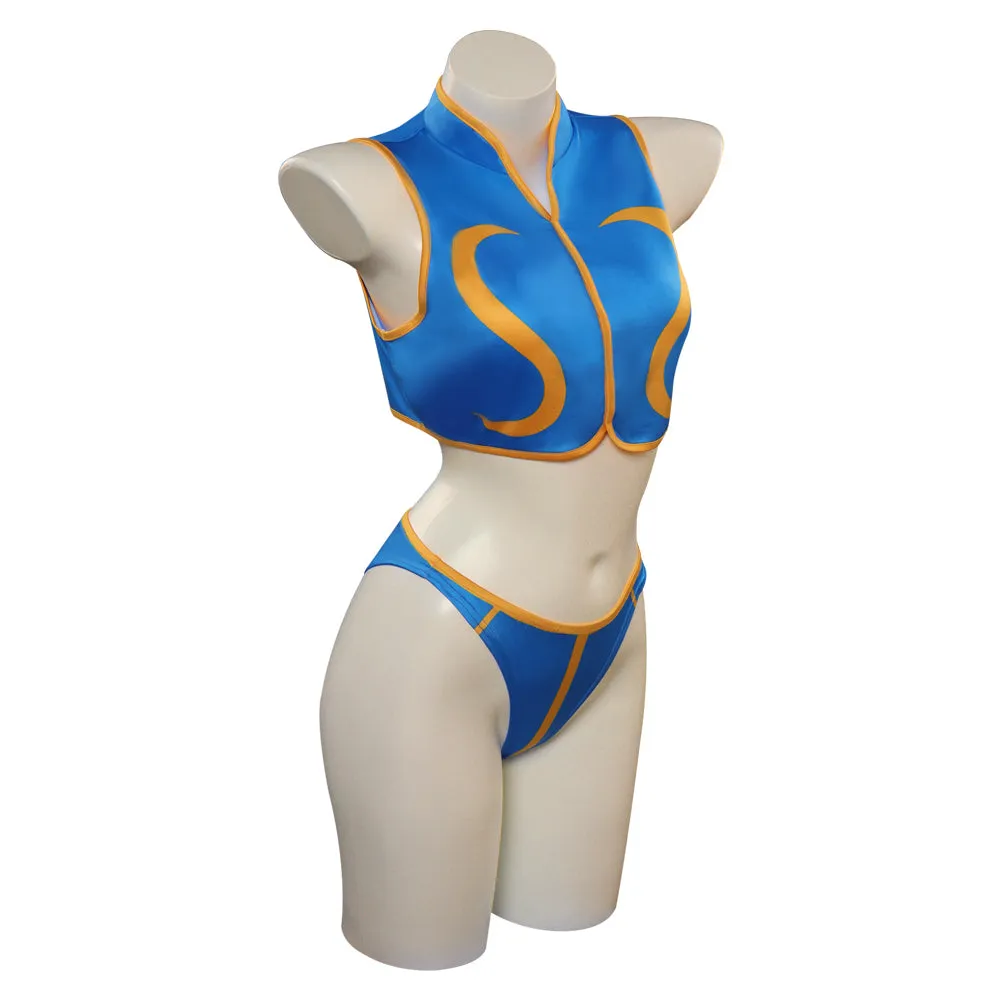 Street Fighter 5 Chun-Li Swimsuit Cosplay Costume Halloween Carnival Party Suit