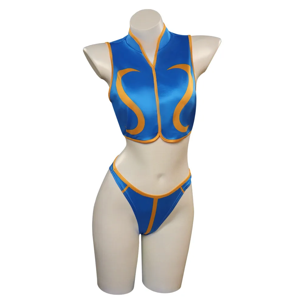 Street Fighter 5 Chun-Li Swimsuit Cosplay Costume Halloween Carnival Party Suit