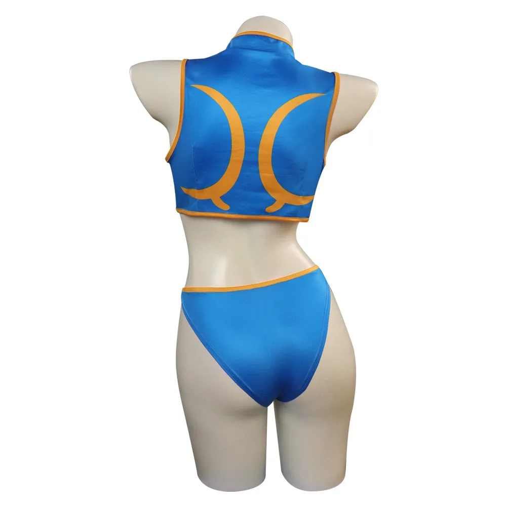 Street Fighter 5 Chun-Li Swimsuit Cosplay Costume Halloween Carnival Party Suit