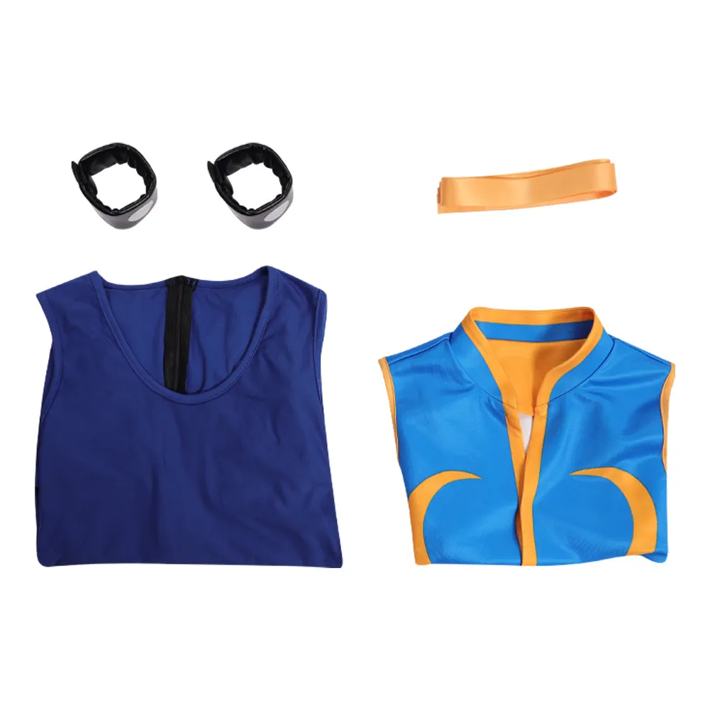 Street Fighter 5 Chun-Li Women Jumpsuit Cosplay Costume Halloween Carnival Party Suit