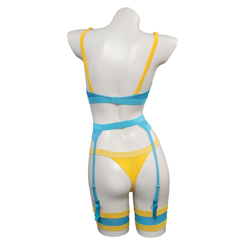 Street Fighter Chun-Li Cosplay Costume Sexy Lace Lingerie Outfits for Women Halloween Carnival Suit