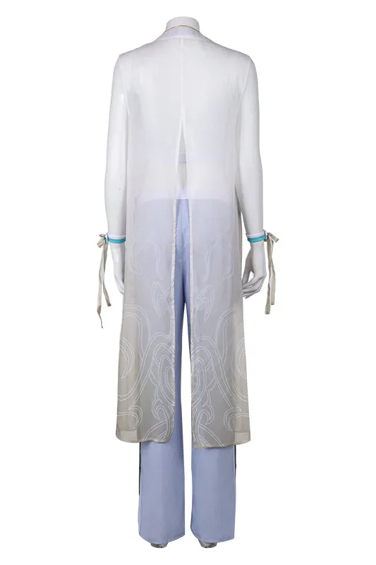 Street Fighter Chunli White Suit Cosplay Costume Outfits Halloween Carnival Suit