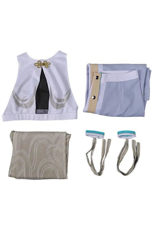 Street Fighter Chunli White Suit Cosplay Costume Outfits Halloween Carnival Suit