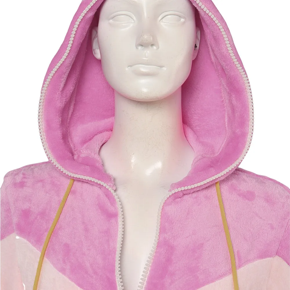 Street Fighter Han Juri Original Pink Pajamas Cosplay Costume Outfits