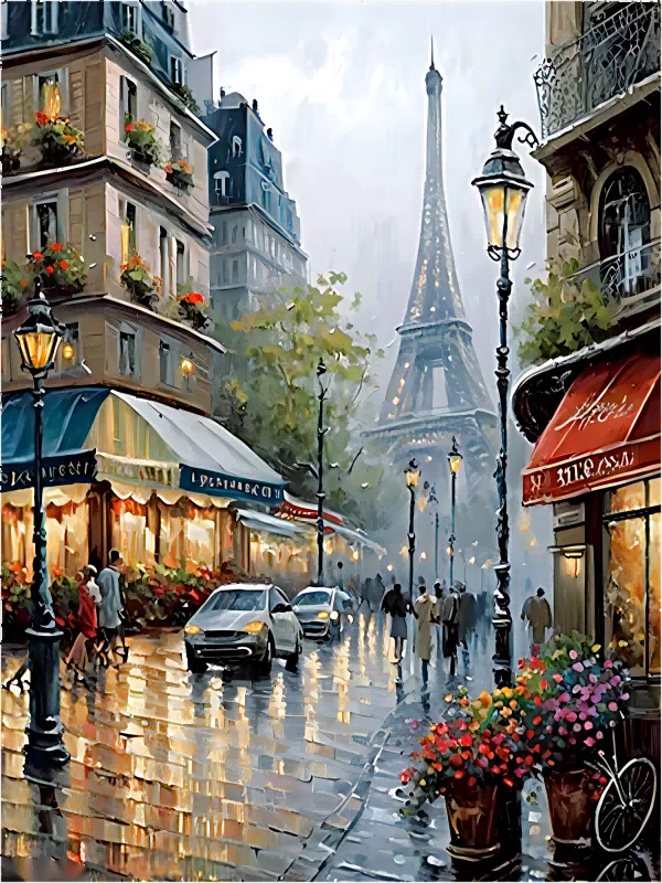 Street Paint By Numbers Kits UK MJ8590