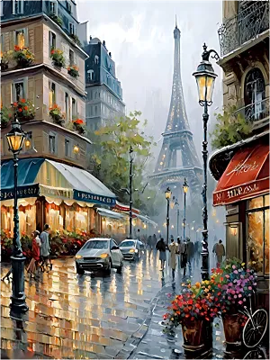 Street Paint By Numbers Kits UK MJ8590