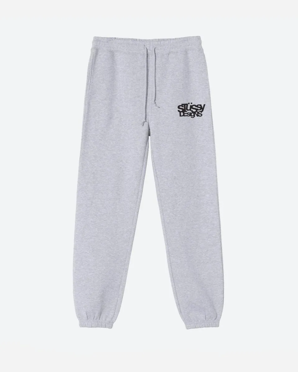 Stüssy Designs Sweatpant - Ash Heather - Ash Heather