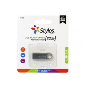 Stylos St100 Memoria Usb Flash Drive 2.0 32 Gb, Metalica