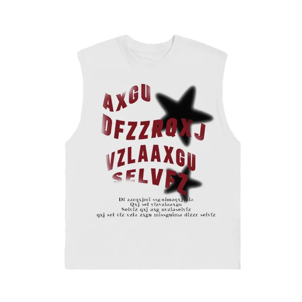 【Subscription】High Street Text Stars Vest