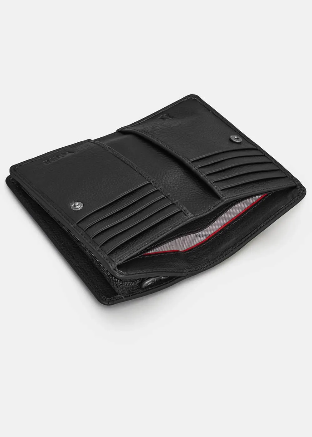 Succubus Bags Books Amongst Butterflies Leather Zip Around Wallet Black