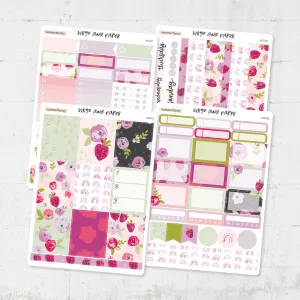 Summer Berry Weekly Planner Sticker Kit