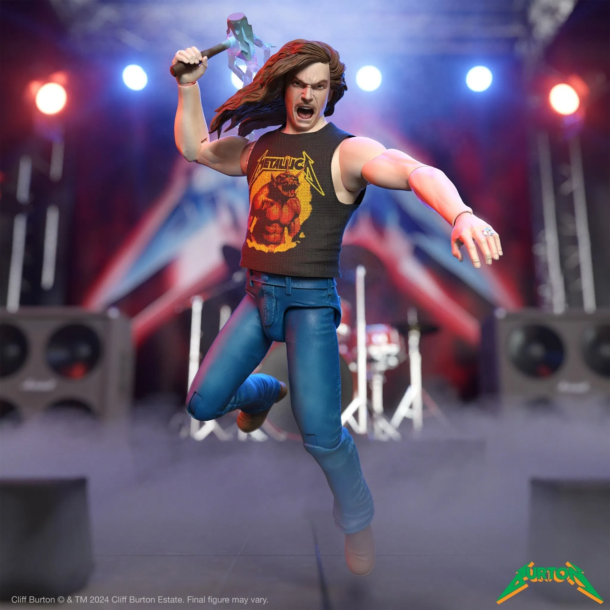 Super7 x Cliff Burton Ultimates Cliff Burton (Superhero Poster) Figure Metallica