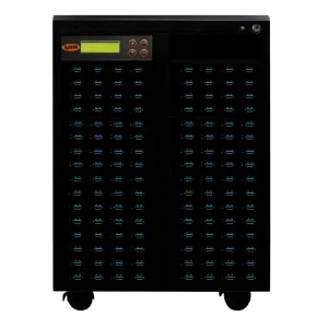 Systor 1 to 127 USB 3.0/3.1 Duplicator & Sanitizer 6GB/Min - Standalone Multiple Flash Memory Copier & Storage Drive Eraser, Speeds Up to 100MB/Sec (SYS-USB30100-127)