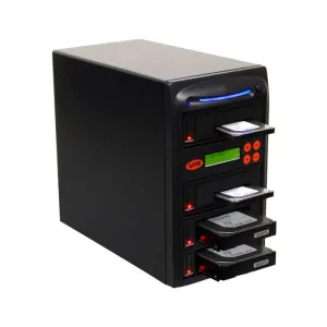 Systor 1 to 3 SATA 150MB/S HDD SSD Duplicator/Sanitizer - 3.5" & 2.5" Hard Disk Drive / Solid State Drive Dual Port Hot Swap (SYS203HS-DP)