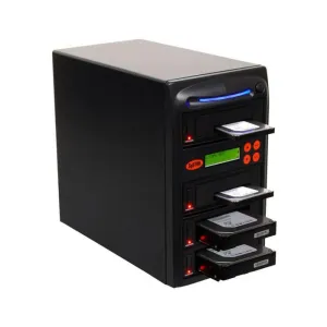 Systor 1 to 3 SATA 600MB/S HDD SSD Duplicator/Sanitizer - 3.5" & 2.5" Hard Disk Drive / Solid State Drive Dual Port Hot Swap (SYS603DP)