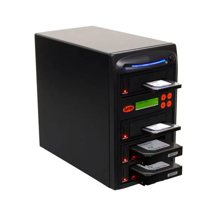 Systor 1 to 3 SATA 90MB/S HDD SSD Duplicator/Sanitizer - 3.5" & 2.5" Hard Disk Drive / Solid State Drive Dual Port Hot Swap (SYS103HS-DP)