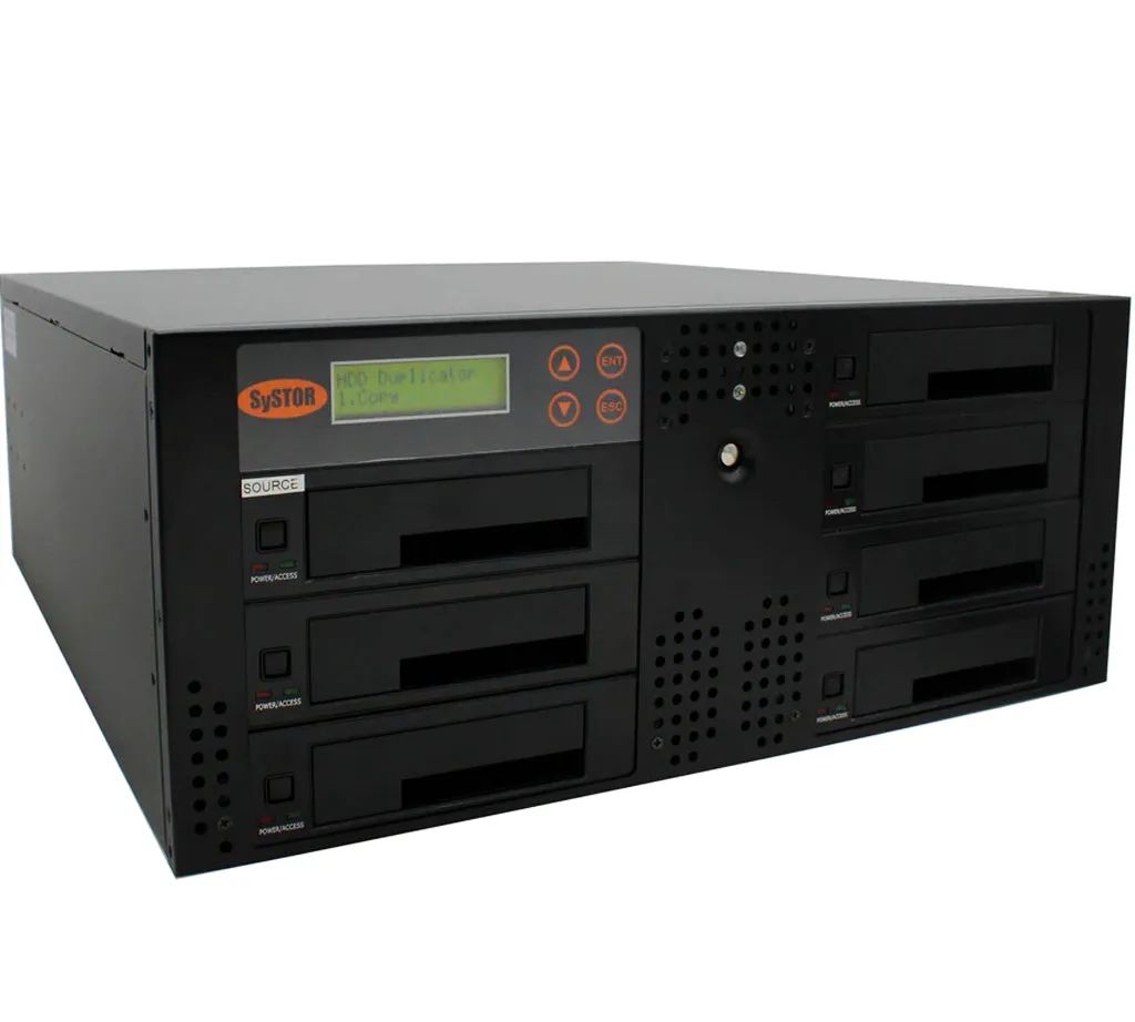 Systor 1 to 6 SATA 300MB/S Rackmount Hard Disk Drive / Solid State Drive (HDD/SSD) Duplicator & Sanitizer (SYS306RMHDD-DP)