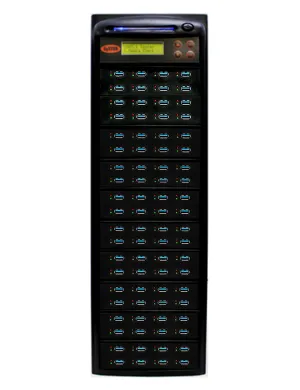 Systor 1 to 79 USB 3.0/3.1 Duplicator & Sanitizer 6GB/Min - Standalone Multiple Flash Memory Copier & Storage Drive Eraser, Speeds Up to 100MB/Sec (SYS-USB30100-79)