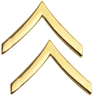 Tactical 365® Operation First Response Pair of Private Rank Insignia Pins for Police or Military
