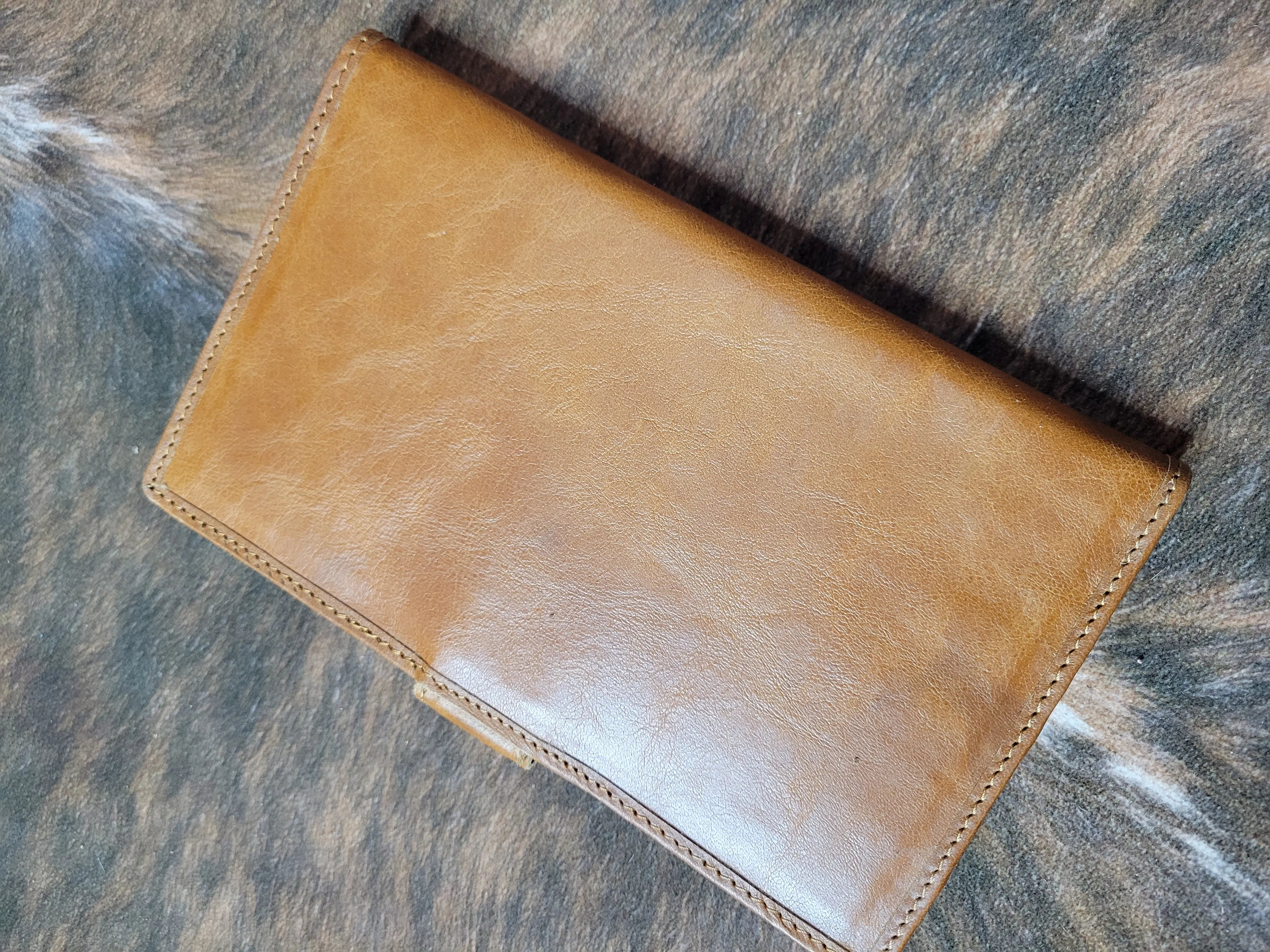 Tan Cow Hide Wallet