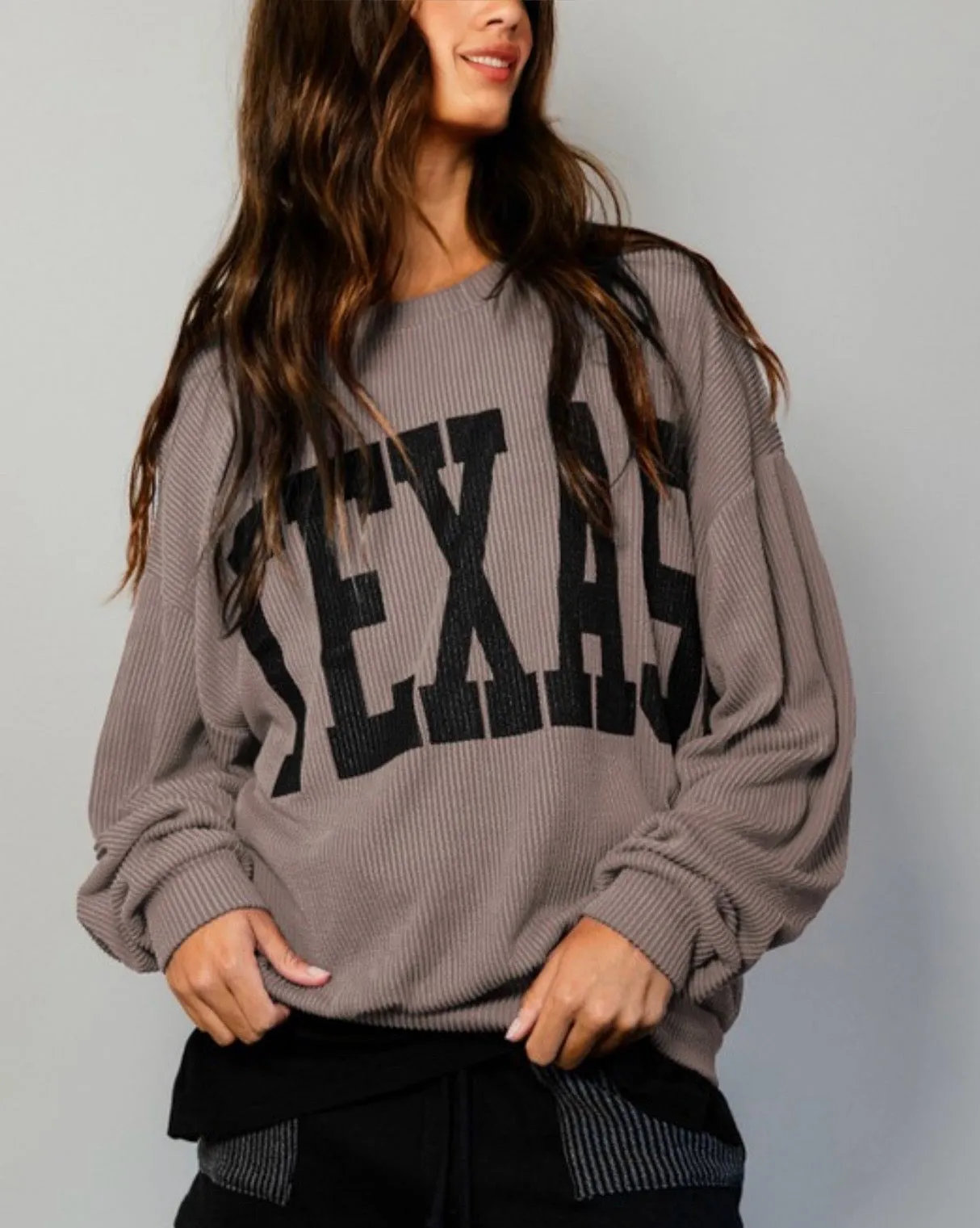 Texas Oversized Crewneck Pullover - Multiple Colors