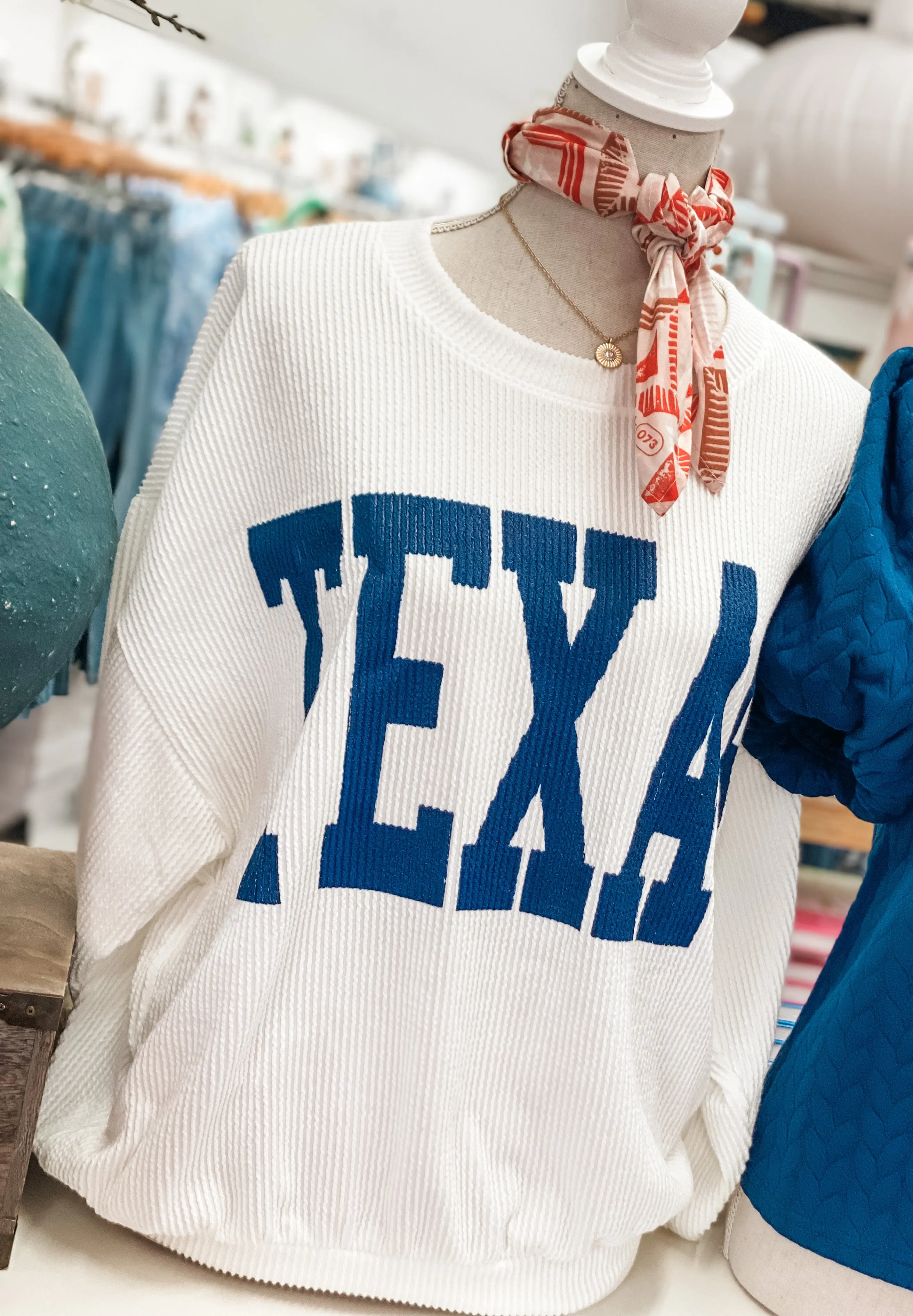 Texas Oversized Crewneck Pullover - Multiple Colors