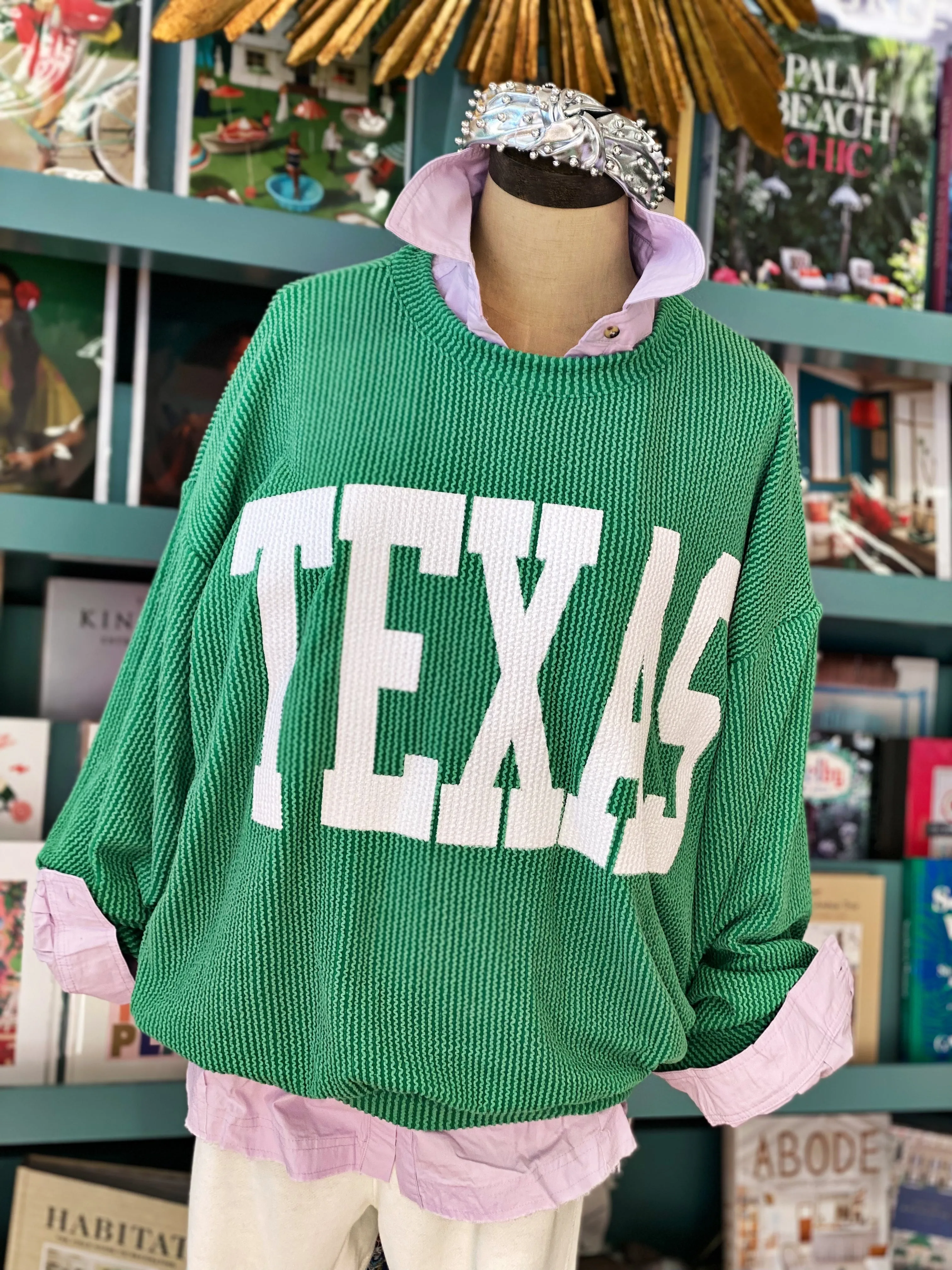 Texas Oversized Crewneck Pullover - Multiple Colors