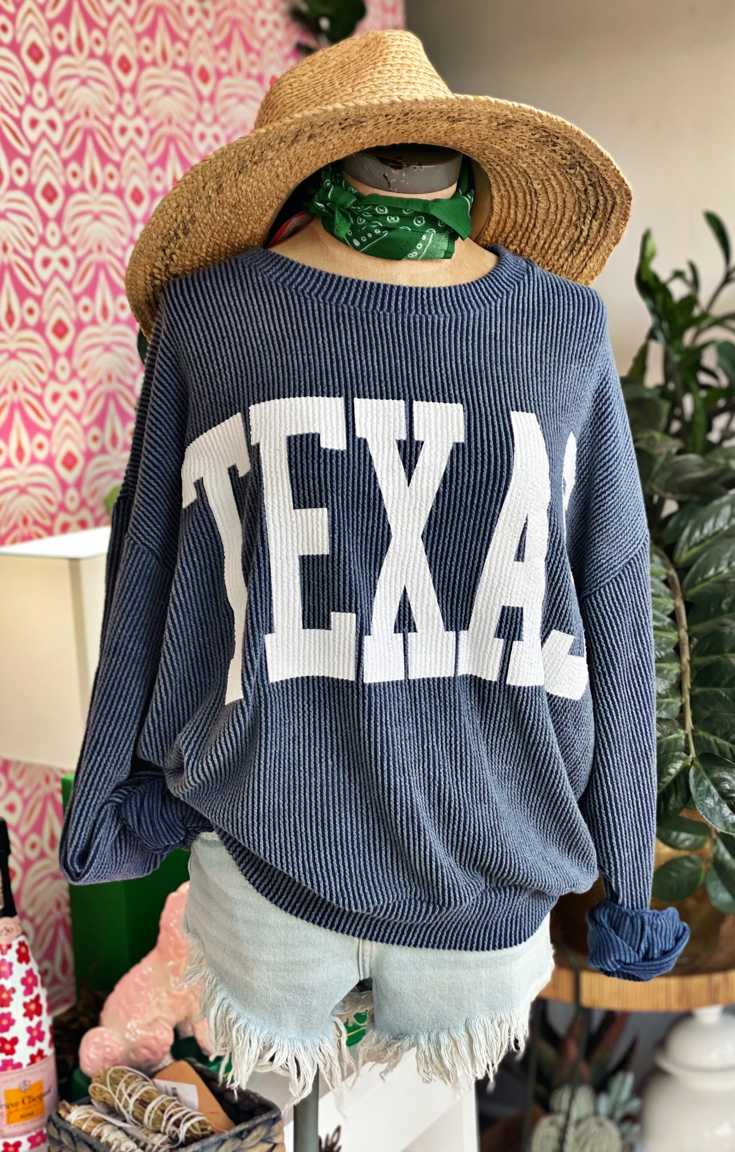 Texas Oversized Crewneck Pullover - Multiple Colors