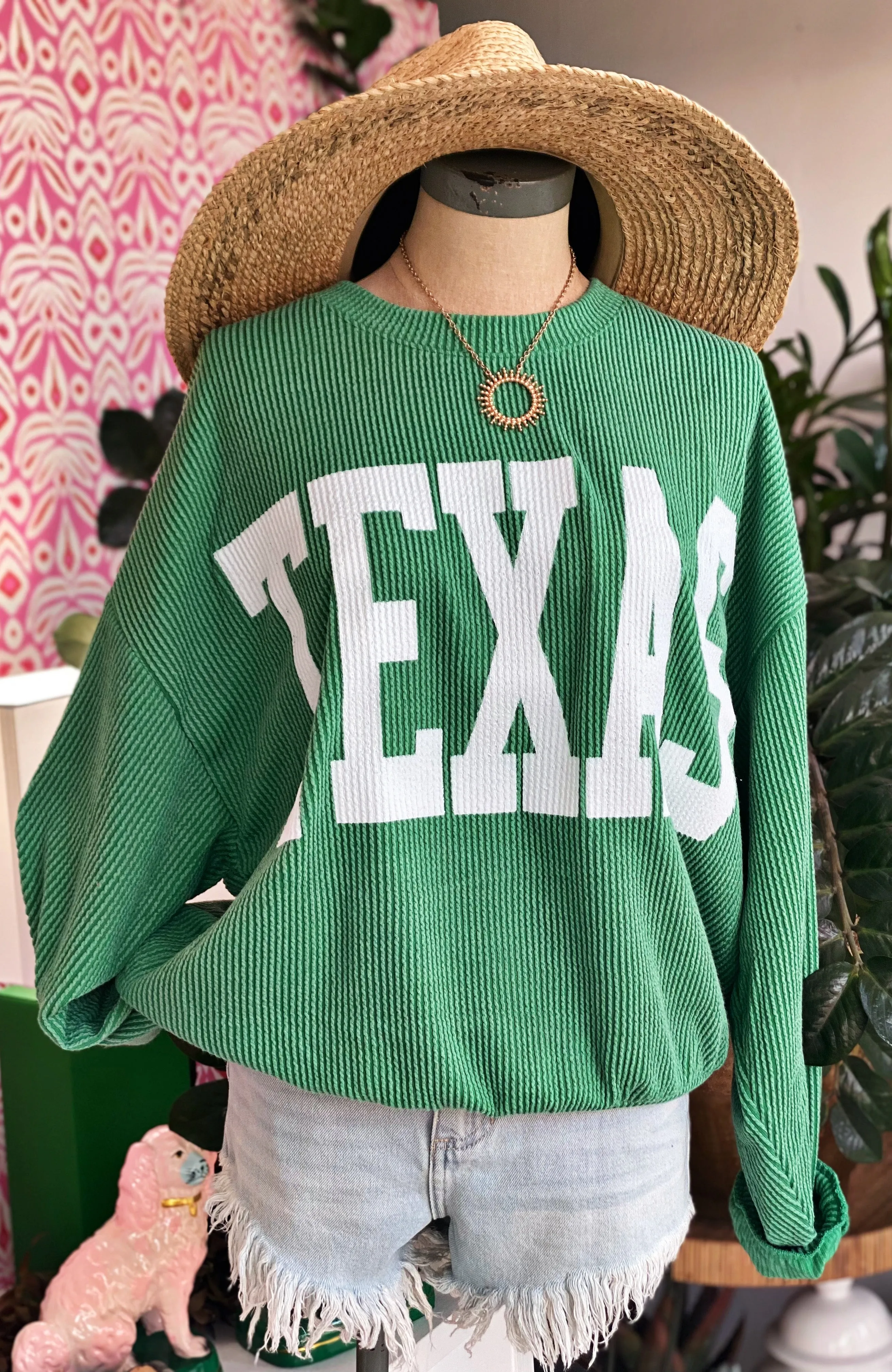 Texas Oversized Crewneck Pullover - Multiple Colors