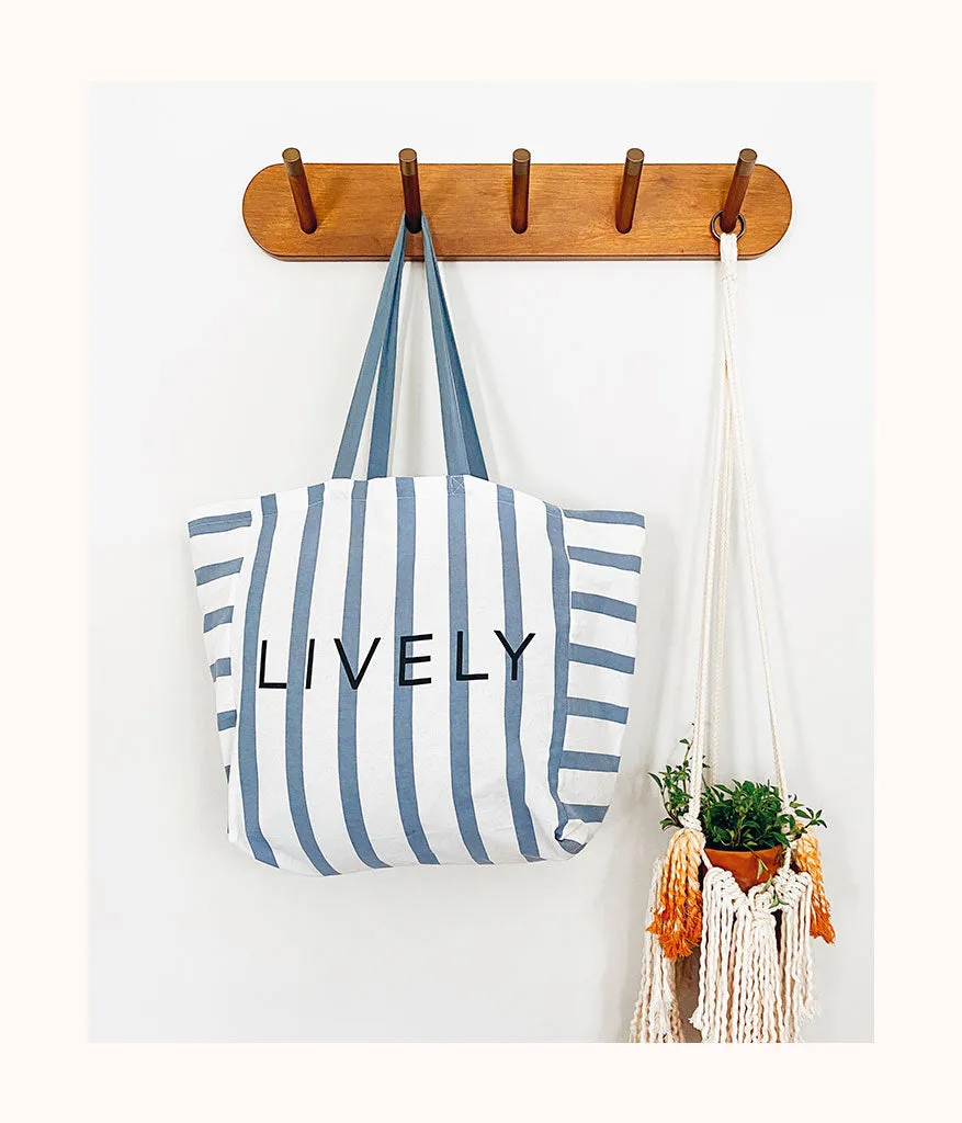 The Denim Stripe Tote - GWP: Denim Stripe