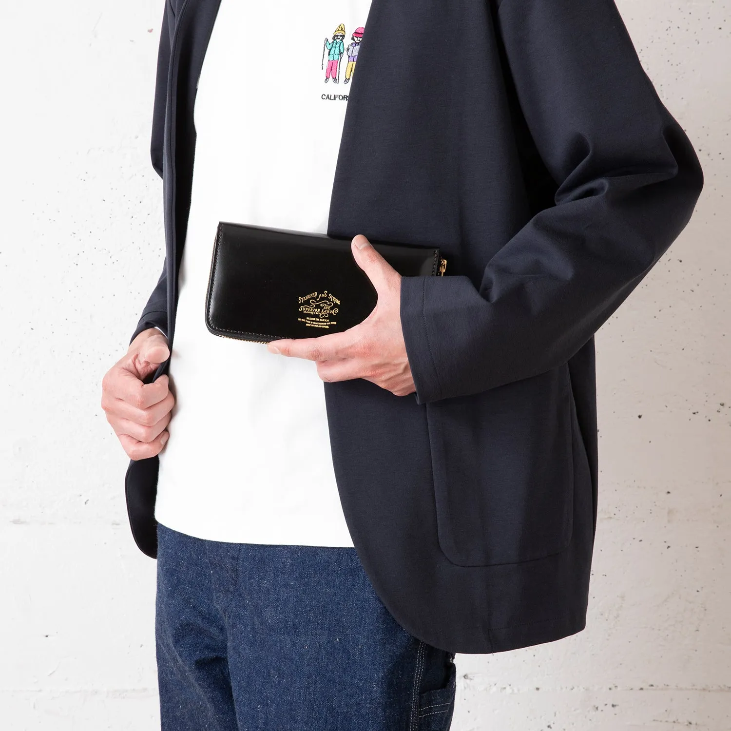 THE SUPERIOR LABOR | ザシュペリオールレイバー　cordovan zip long wallet