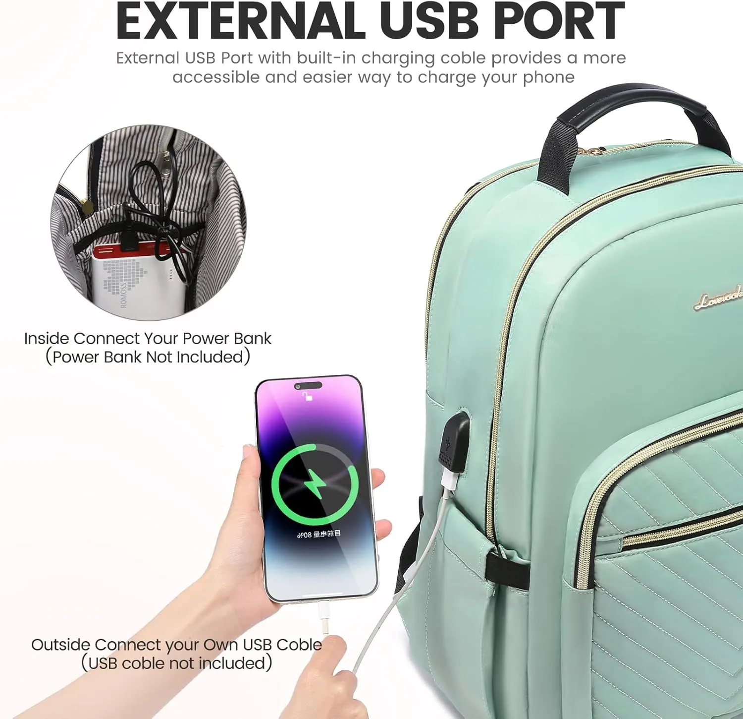 The V Laptop Backpack, 15.6"-17"