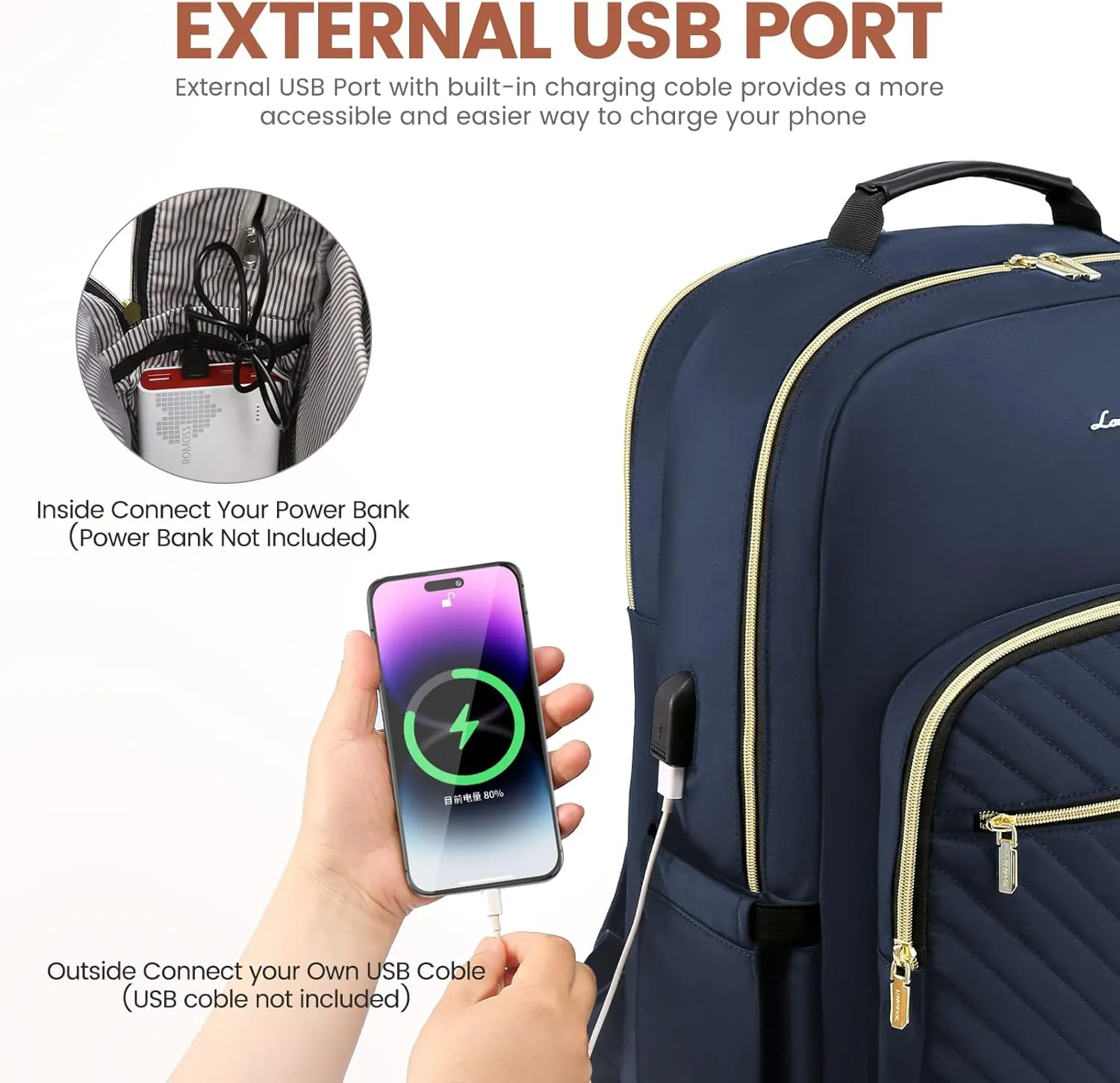 The V Laptop Backpack, 15.6"-17"
