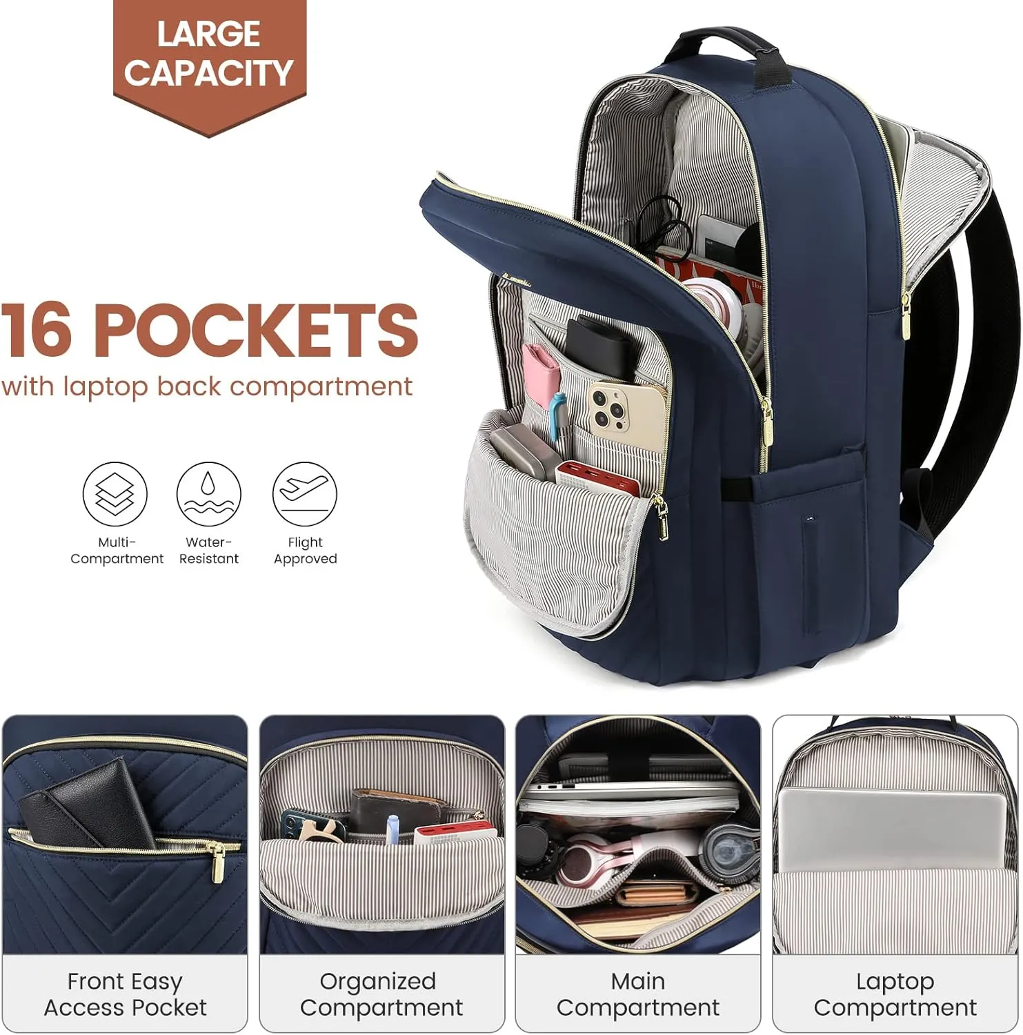 The V Laptop Backpack, 15.6"-17"