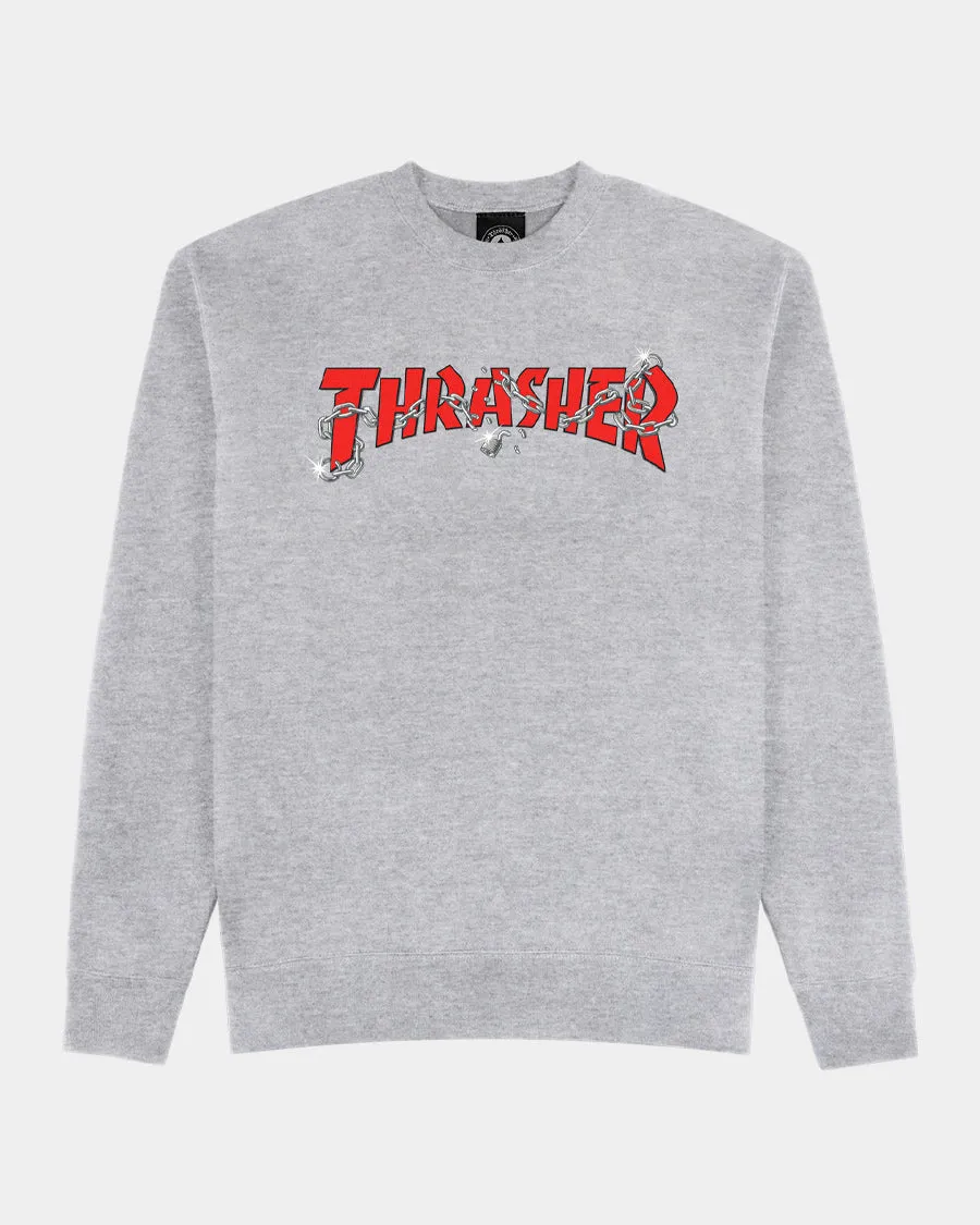 THRASHER "CHAINS" CREWNECK SWEATSHIRT