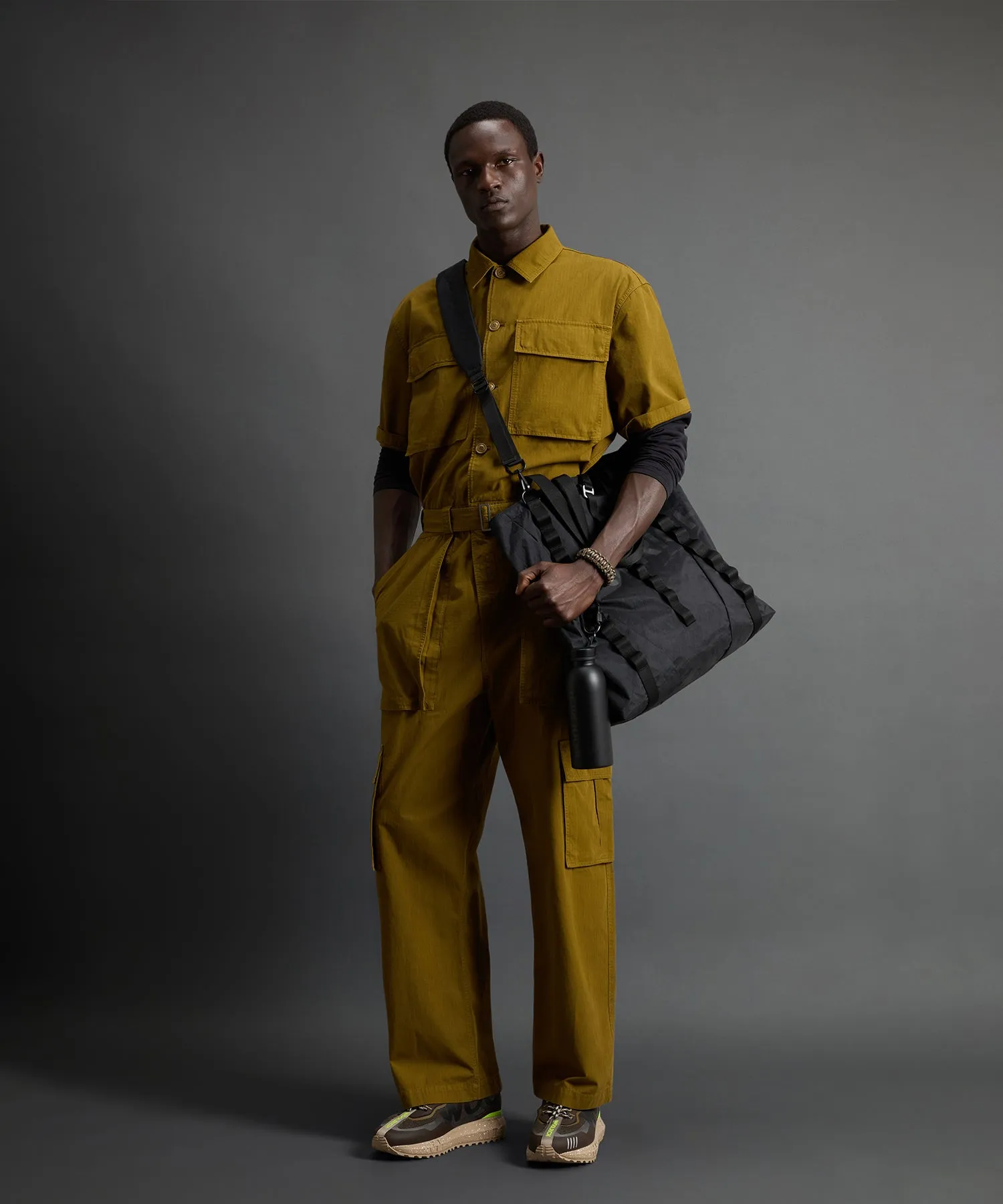 Todd Snyder x Woolrich Oversized Tech Tote in Black