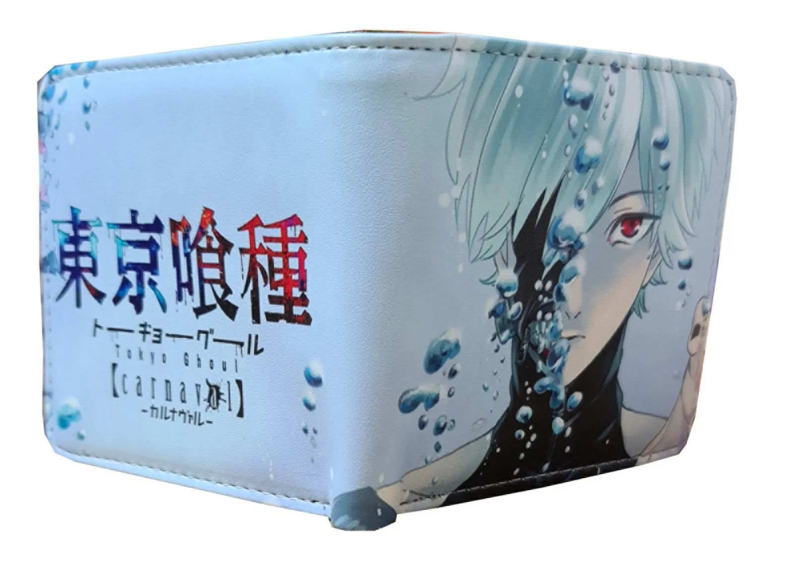 Tokyo Ghoul Anime Wallet - Ken Kaneki - Unisex - White / Premium PVC Leather
