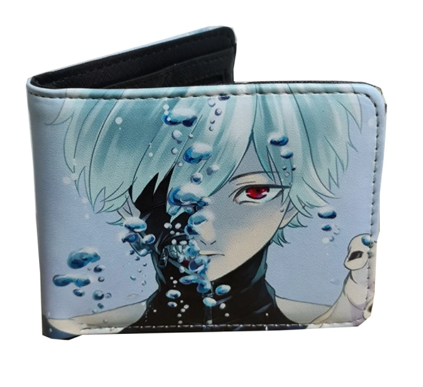 Tokyo Ghoul Anime Wallet - Ken Kaneki - Unisex - White / Premium PVC Leather