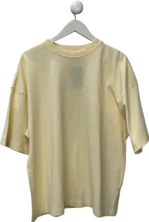 Topshop Yellow Oversized Drop Shoulder Tee In Lemon UK S