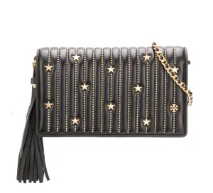 Tory Burch Fleming Star Stud Flat Shoulder Bag