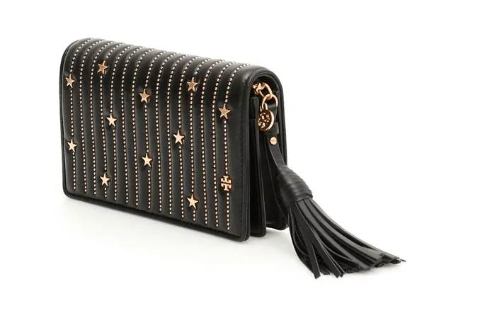 Tory Burch Fleming Star Stud Flat Shoulder Bag